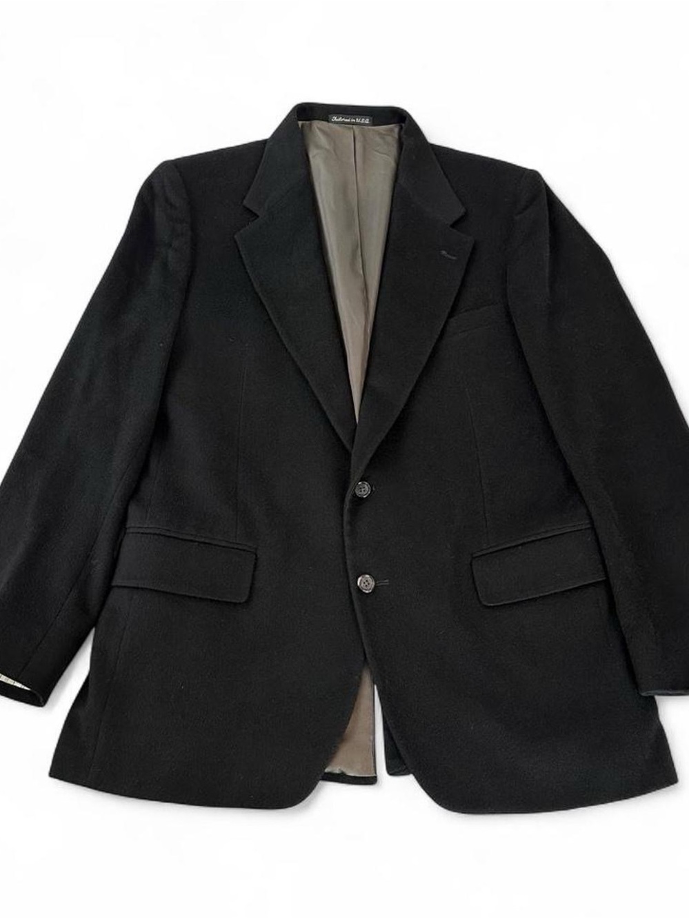 Club room Black blazer camel hair 42 large